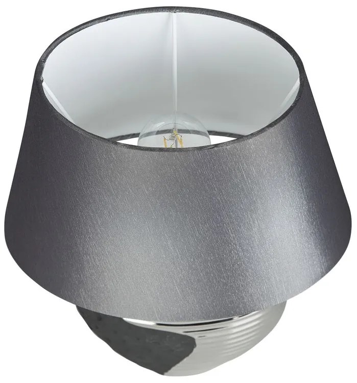 Moderná čiernostrieborná stolná lampa ESLA Beliani