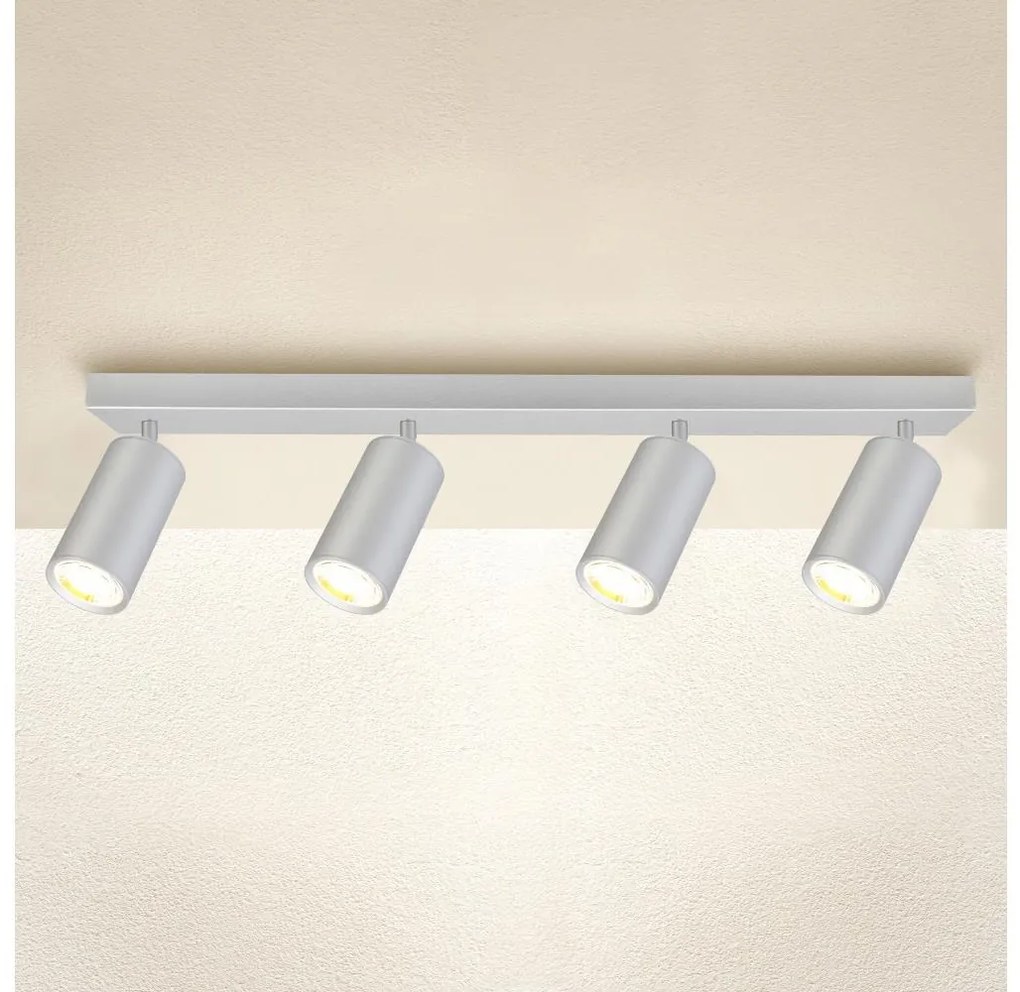 Brilagi - Kúpeľňové bodové svietidlo SELE 4xGU10/30W/230V IP44 strieborná WO-SVL7-OEM