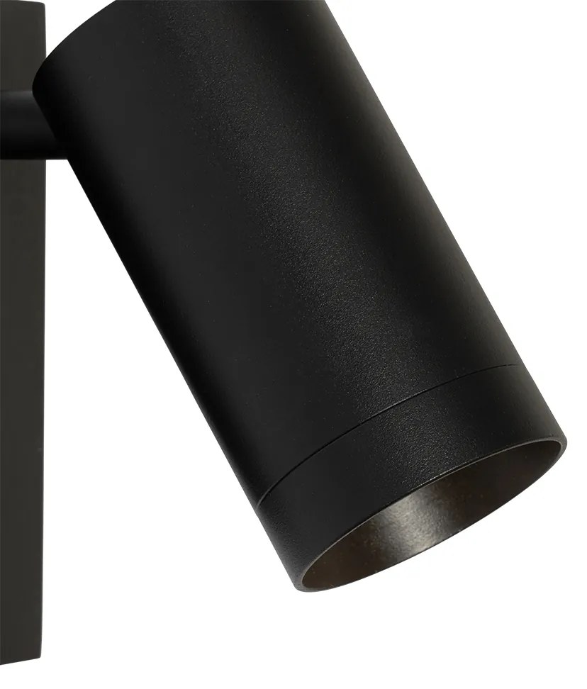 Moderná nástenná lampa čierna nastaviteľná s vypínačom - Jeana Luxe