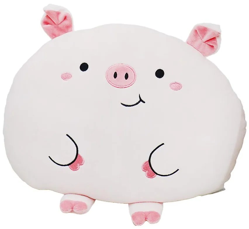 Vankúš prasiatko ružové 40x35 cm