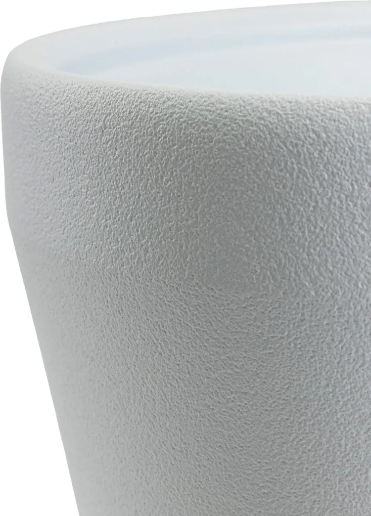 Plastový květináč Purea 34,9x39,5 cm bílý