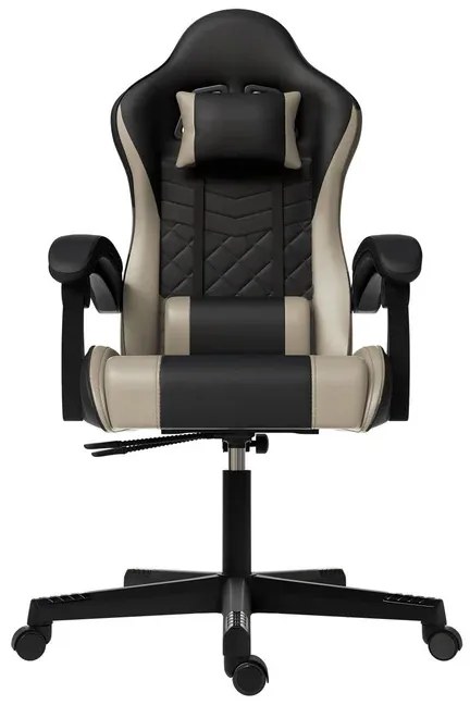InternetovaZahrada Kancelárska stolička HyperSeat - čierna/béžová