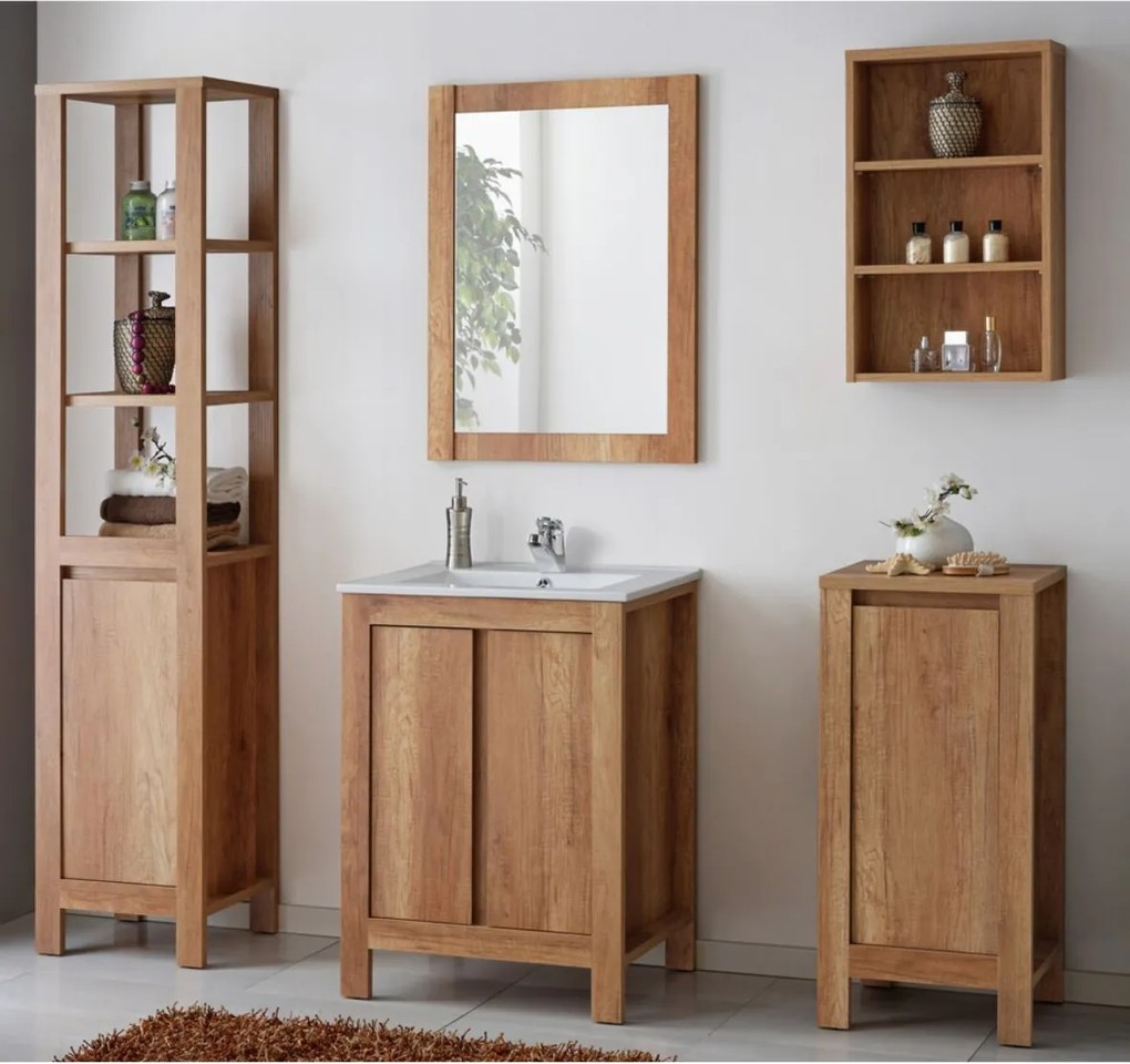 Stojaca skrinka pod umývadlo 60 cm Classic Oak (820-60CM FSC)