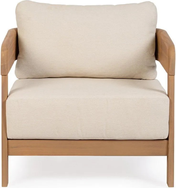 Drevené záhradné kreslo v prírodnej farbe Pablo – Bizzotto