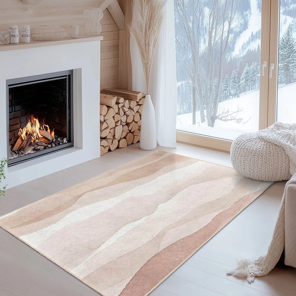 Krémový prateľný koberec 120x180 cm Komodo Beach – Mila Home