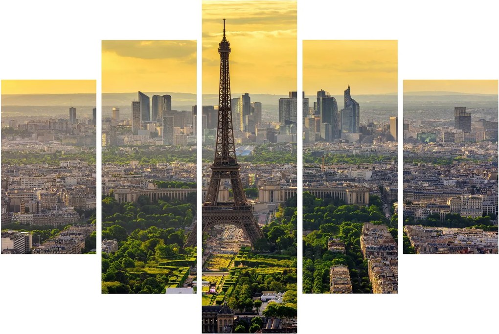 Obraz - Panoráma Paríža (150x105 cm)
