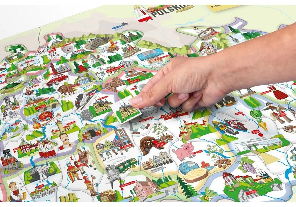 Woody Magnetická mapa ČR 3v1