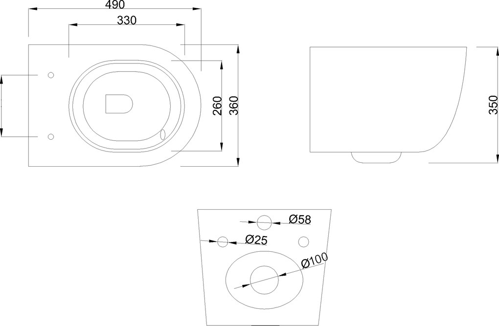 Invena Tavro, závesná misa 490x360x350 mm + WC sedadlo, QFS, šedá, INV-CE-71-007-Y