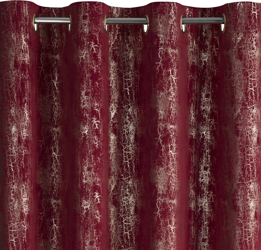 ZATEMŇOVACÍ ZÁVES NA KRÚŽKOCH INGRID 140X250 CM VZOROVANÁ