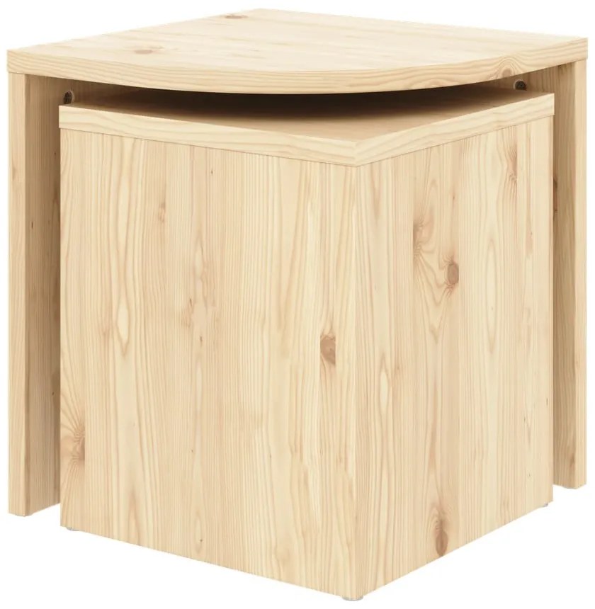 Konferenčné stolíky z borovicového dreva v prírodnej farbe v súprave 2 ks Combine – Karup Design