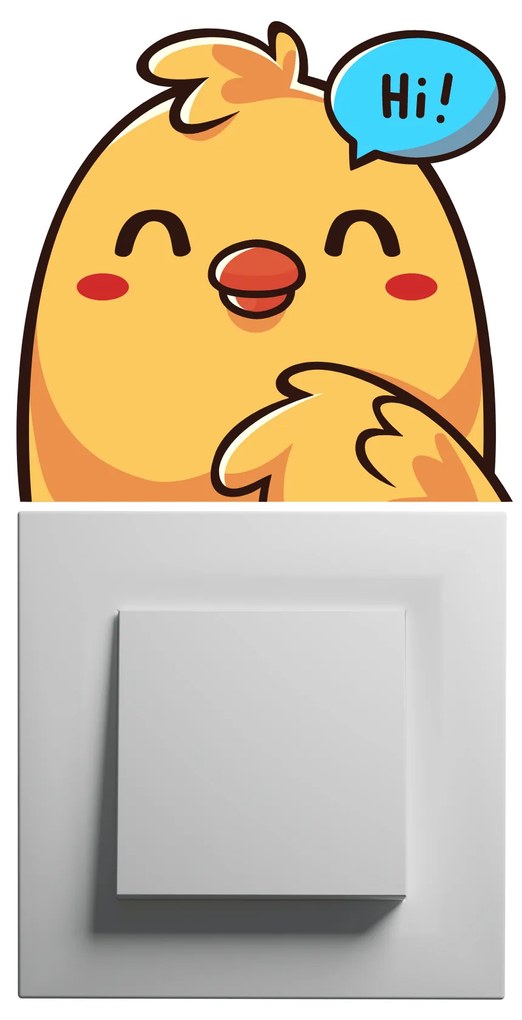 PIPPER. Samolepka nad vypínač „Kuriatko"