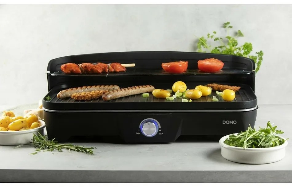 DOMO DO9260G elektrický stolný gril, čierna