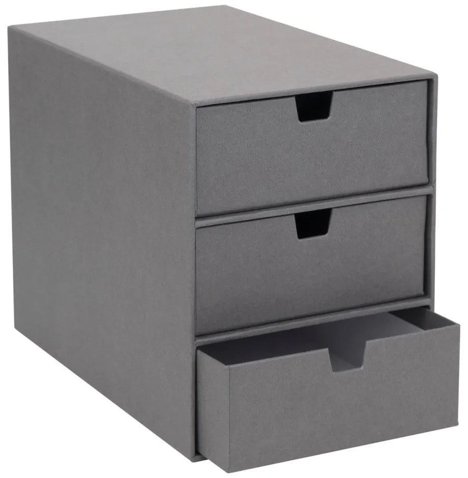 Sivý zásuvkový box s 3 zásuvkami Bigso Box of Sweden Ingrid