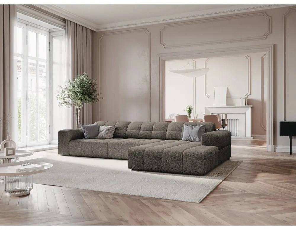 Tmavosivá rohová pohovka (pravý roh) Chicago – Cosmopolitan Design