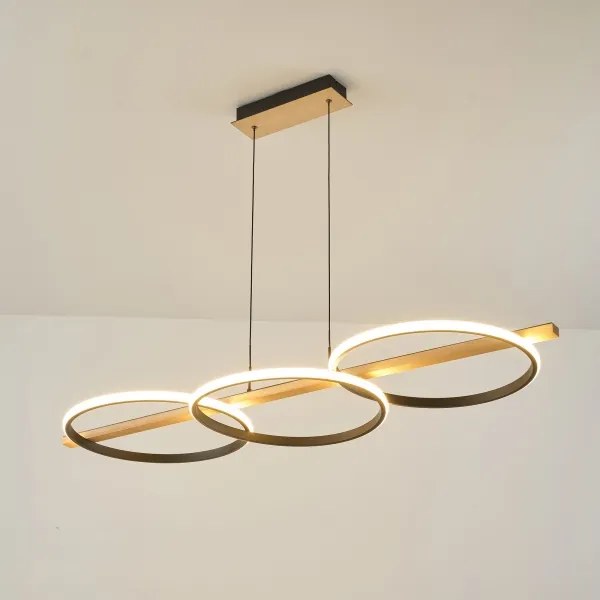 Zuma Line MD3913-3-3BWLT - LED Luster na lanku ALMERIA LED/35W/230V