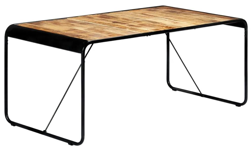 Jedálenský stôl 180x90x76 cm surové masívne mangovníkové drevo