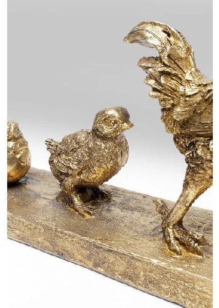 Chicken Evolution dekorácia zlatá