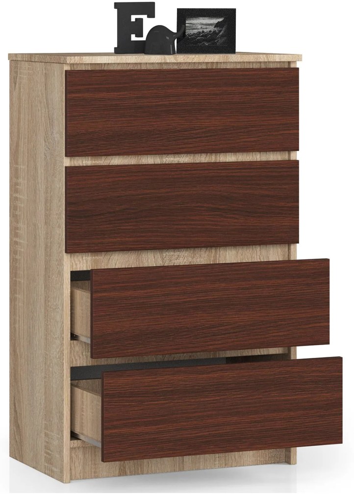 Komoda Kadir TYP2 (dub sonoma + wenge). Akcia -22%. Vlastná spoľahlivá doprava až k Vám domov. 1069023