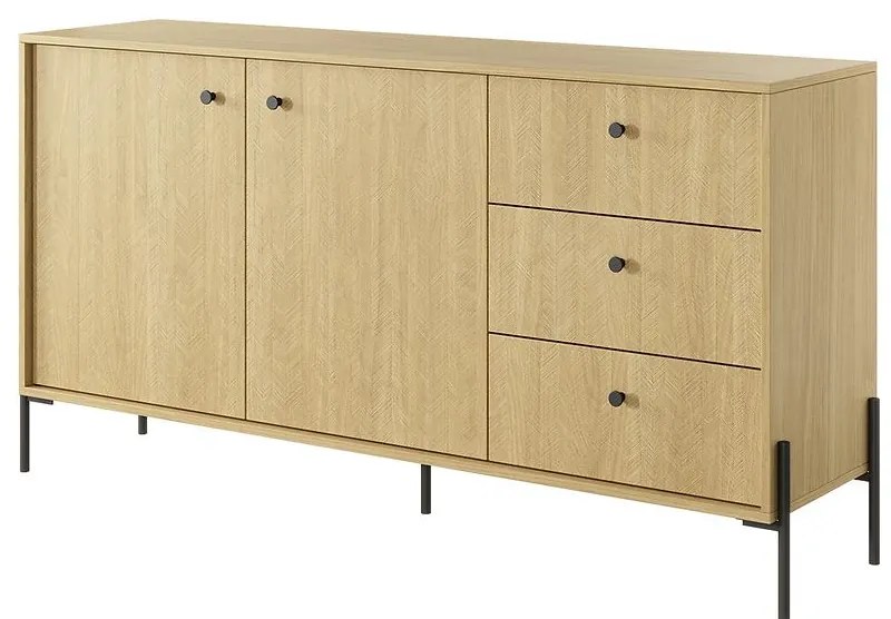Komoda SCANDI 153 2D3S scandi dub/scandi jedľa