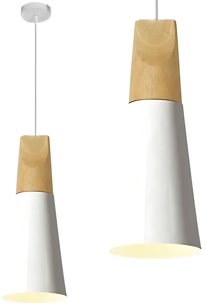 Toolight Toolight, stropné svietidlo SCANDI B APP058-1CP, biela-hnedá, OSW-00151