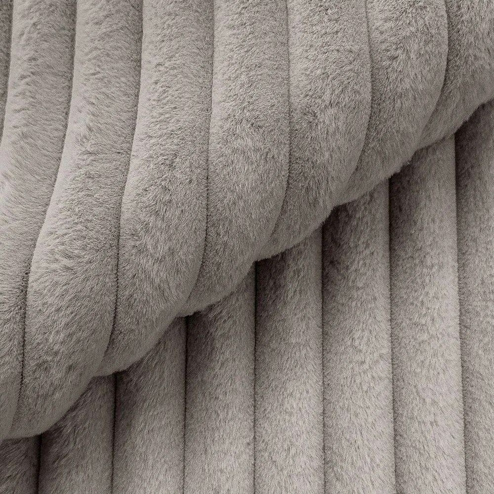 Svetlosivá menčestrová rohová pohovka (ľavý roh/do tvaru "U") Justin – Ropez