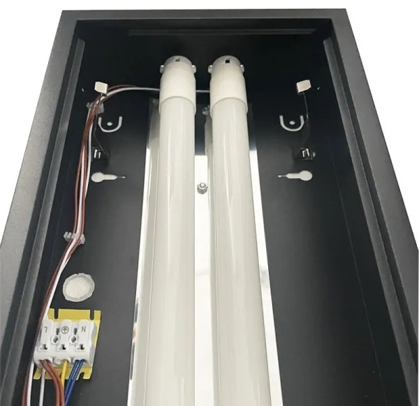 Žiarivkové svietidlo T8 2xG13/18W/230V 120 cm čierna