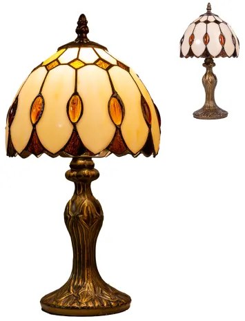 Rustikálna lampa nočná Tiffany Prezent 227 vzor 16 30*17,5