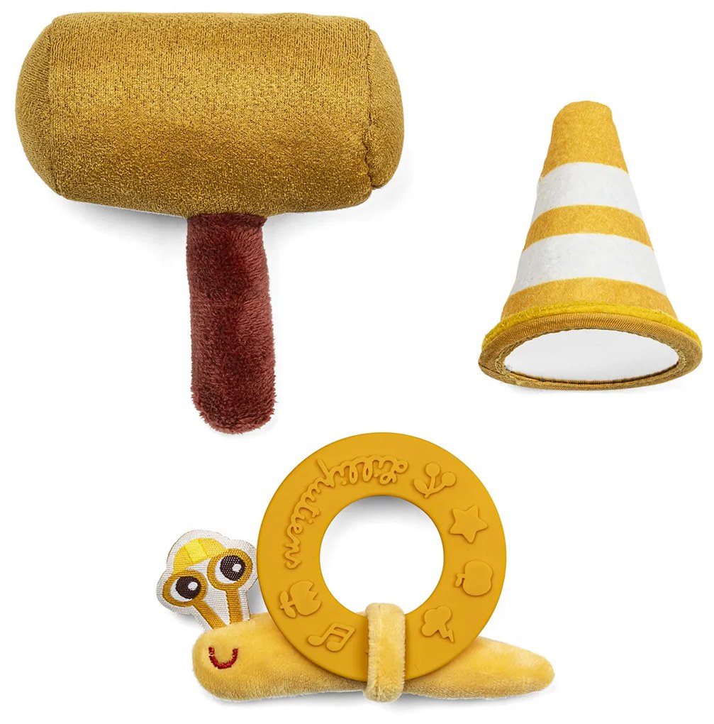 Lilliputiens - textilná hračka s aktivitami - údržbár psík Jules