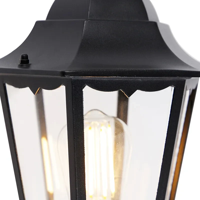 Klasická vonkajšia nástenná lampa čierna IP44 - Havana Up