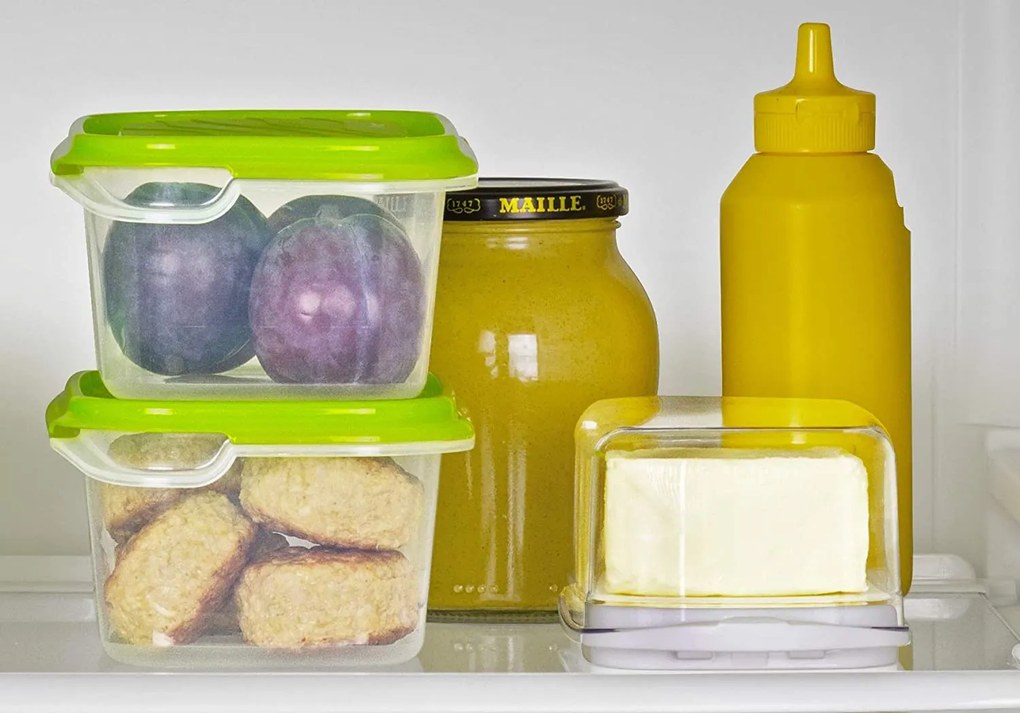 Dóza, box na maslo FRESH s priehľadným vekom, biely