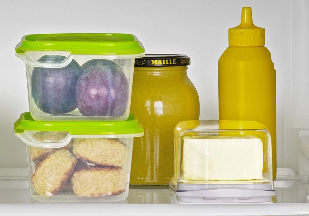 Dóza, box na máslo FRESH s průhledným víkem, bílý