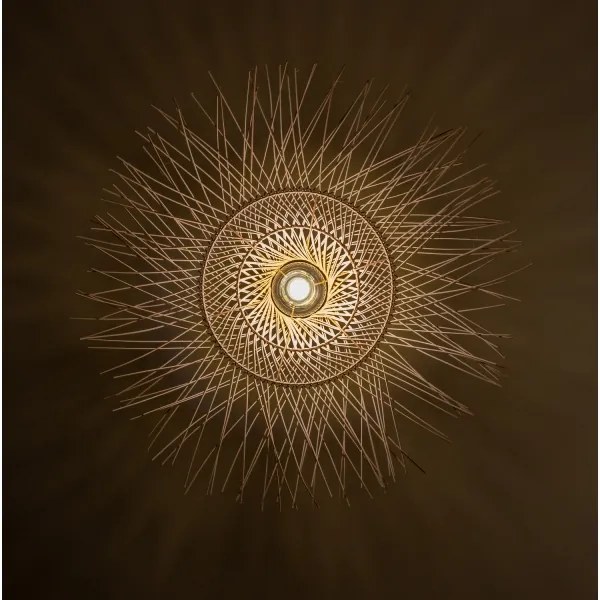 Brilagi - LED luster na lanku CERIA BOHO 1xE27/40W/230V pr. 70 cm bambus