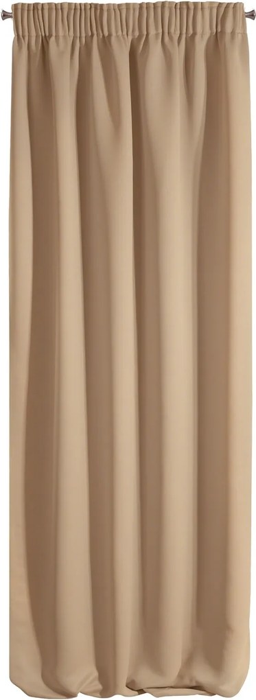 ZATEMŇOVACÍ ZÁVES NA PÁSKE ADLEY 135X270 CM BÉŽOVÁ