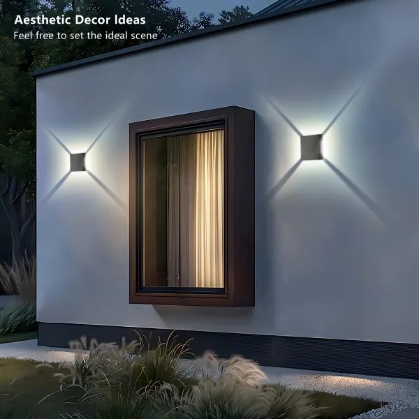 Brilagi - LED exteriérové nástenné svietidlo QUADRAY LED/4W/230V antracitové IP65