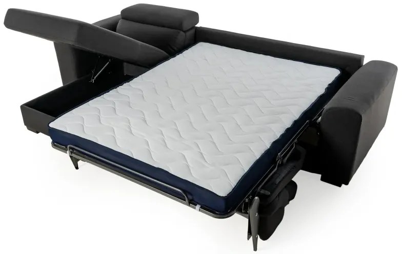 Rohová sedacia súpravana každodenné spanie FELYNE br. FELYNE s rozkladom, Ľavá, 140, tm. šedá (jazz 22 graphite)