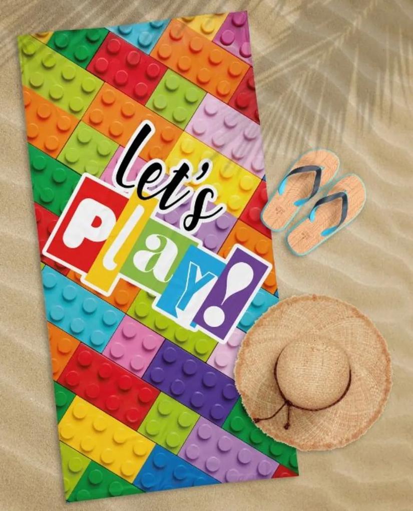 Plážová osuška, Lego play, 70 x 140 cm