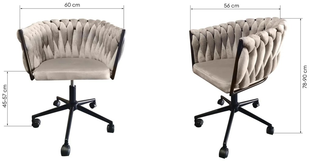 Otočné kancelářské křeslo Delphi šedé/černé