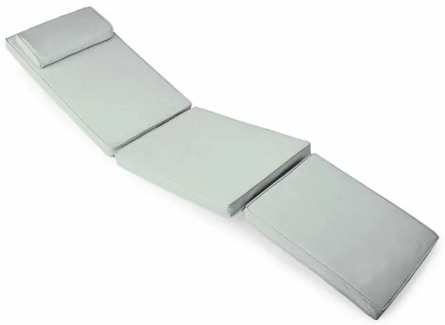 Divero FLORENTINE 50387 Polstrovanie pre záhradné lehátka - svetlo sivá