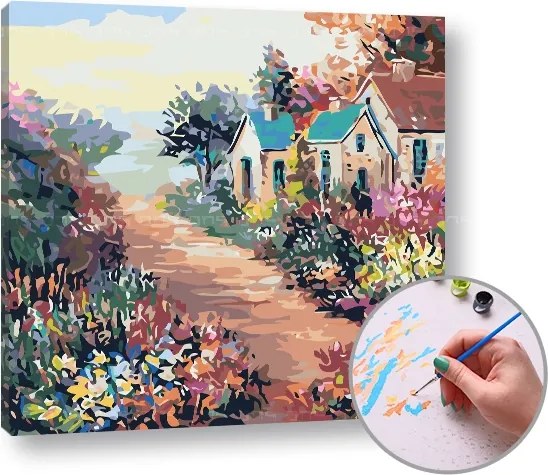 Maľovanie podľa čísel FAREBNÁ KRAJINA – vysoká náročnosť