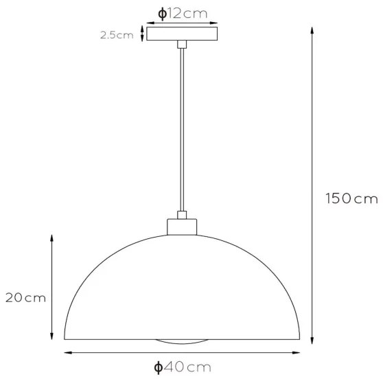Lucide 45496/01/30 - Luster na lanku SIEMON 1xE27/40W/230V čierna