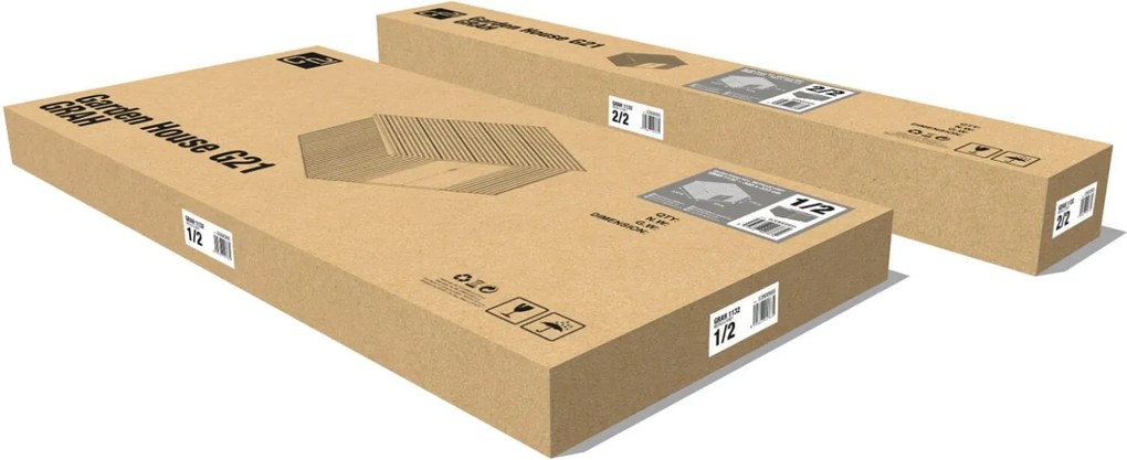 Záhradný domček G21 GRAH 1132 - 340 x 333 cm, metalický šedý