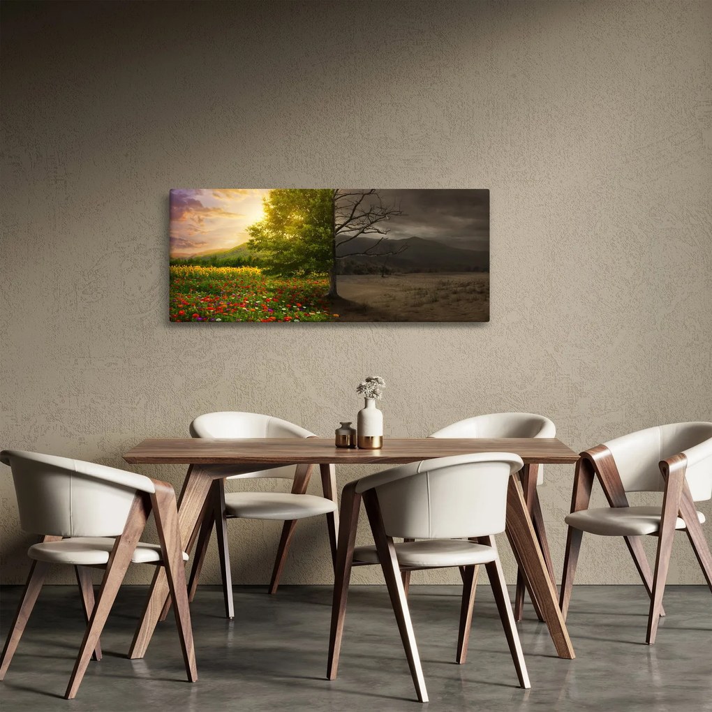 Obraz - Kolobeh života (120x50 cm)