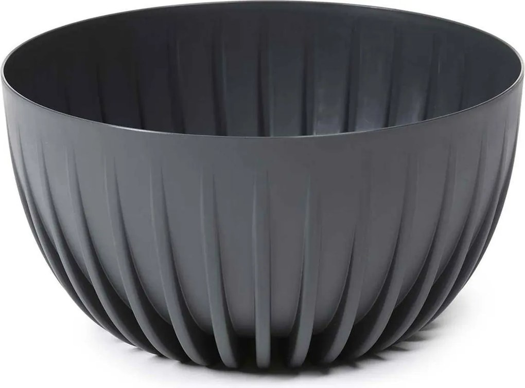 Květináč STRIPPED Eco 30x16 cm antracitový