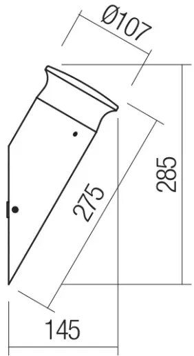 Redo 90073 - LED Vonkajšie nástenné svietidlo ALGON LED/9W/230V IP65 čierna
