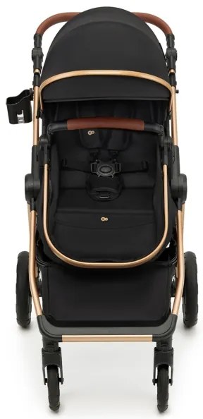 KINDERKRAFT - Kombinovaný kočík 3v1 ESME Pure black + autosedačka MINK PRO