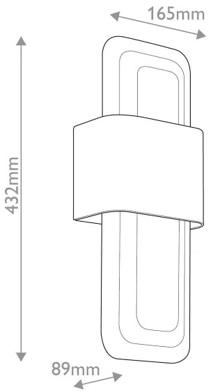 Kichler KL-SERENE-LED-W-NBR - LED Nástenné svietidlo SERENE LED/16W/230V mosadz