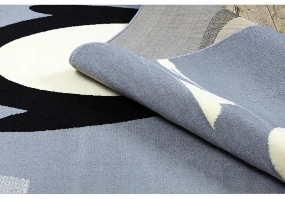 Detský kusový koberec PP Tučniak šedý 140x190cm