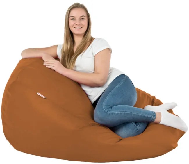 Sedací vak SAKO svetlohnedý ekokoža