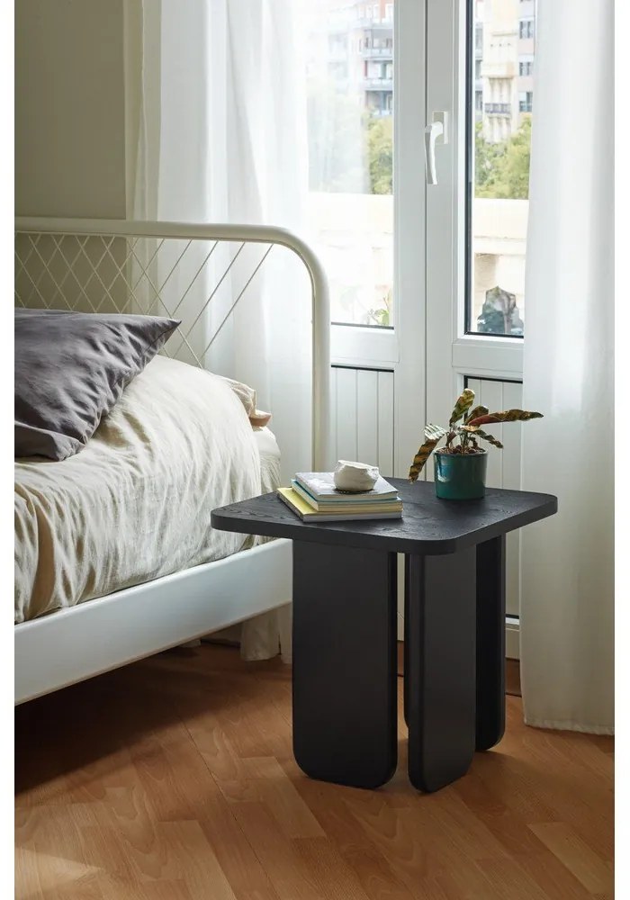 Čierny odkladací stolík Teulat Arq
