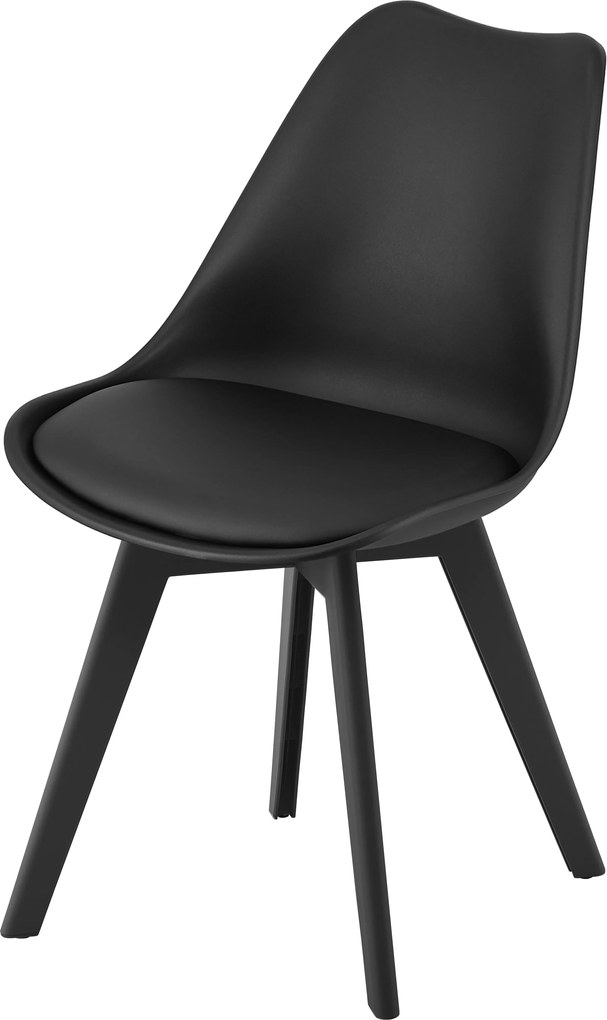 Stolička MARK čierna / čierne nohy